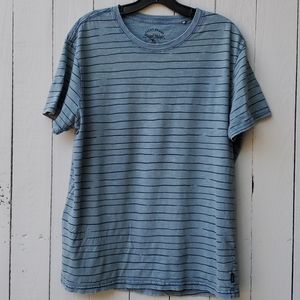Mens blue stripe casual tshirt Lucky Brand Large